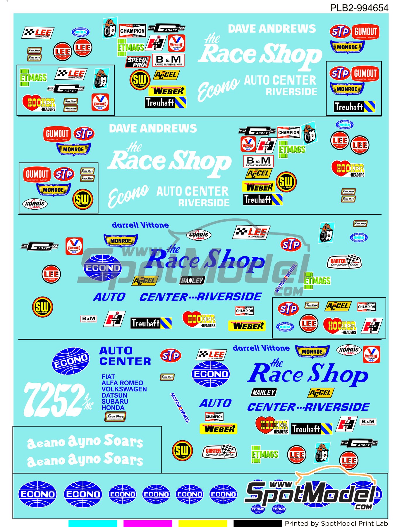 Print Lab Decals PLB2-994654: Decals 1/18 scale - Volkswagen